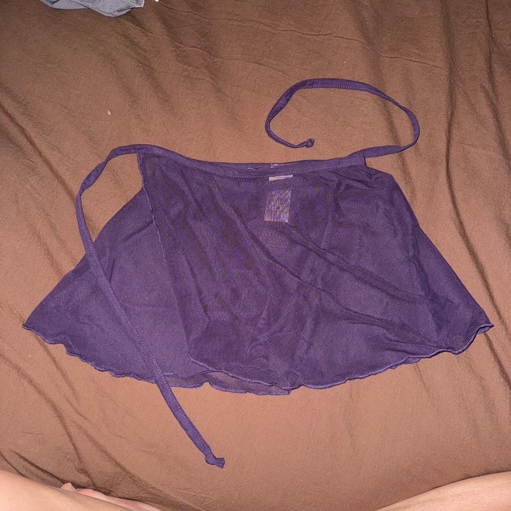 Ballet Rosa Purple Mesh Wrap Skirt – One Size